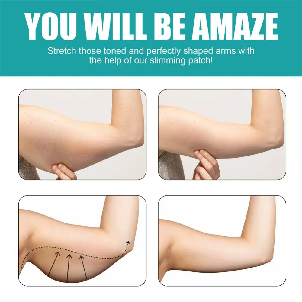 Thin Arm Patch Weight Loss Moxibustion Stickers Cellulite Removal Fat Burning Slimming Body Massage Shaping Care Herbal Plaster