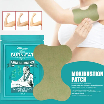 Thin Arm Patch Weight Loss Moxibustion Stickers Cellulite Removal Fat Burning Slimming Body Massage Shaping Care Herbal Plaster