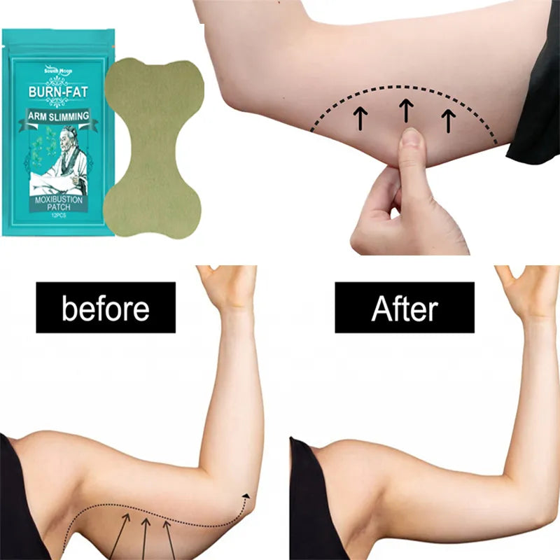 Thin Arm Patch Weight Loss Moxibustion Stickers Cellulite Removal Fat Burning Slimming Body Massage Shaping Care Herbal Plaster